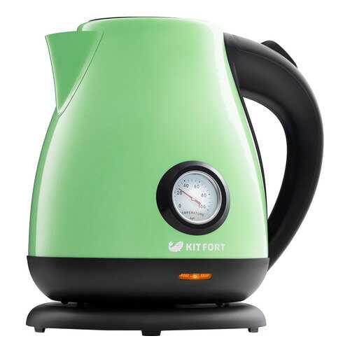 Чайник электрический Kitfort КТ-642-6 Black/Green в Фианит-Ломбард