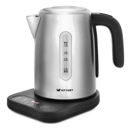 Чайник электрический Kitfort КТ-662 Silver/Black в Фианит-Ломбард