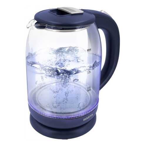 Чайник электрический Marta MT-1096 Blue/Silver в Фианит-Ломбард