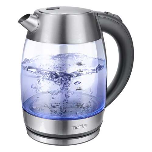 Чайник электрический Marta MT-4562 Silver/Grey в Фианит-Ломбард