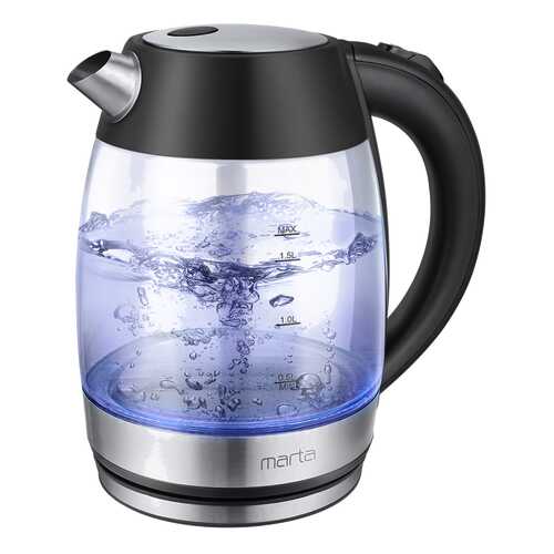 Чайник электрический Marta MT-4563 Black/Silver в Фианит-Ломбард