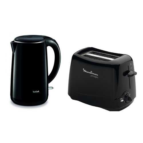 Комплект Чайник Tefal Safe to Touch KO2608 2150 Вт 1,7л + Тостер Moulinex Principio TT1102 в Фианит-Ломбард