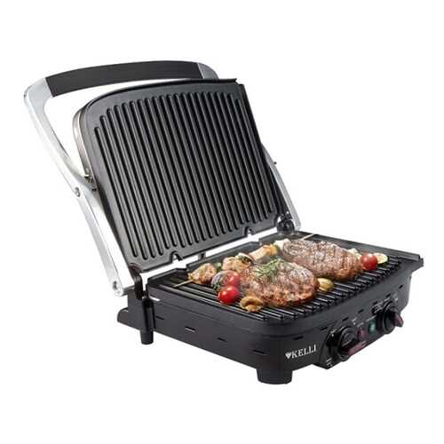 Электрогриль Kelli KL-1353 Silver/Black в Фианит-Ломбард