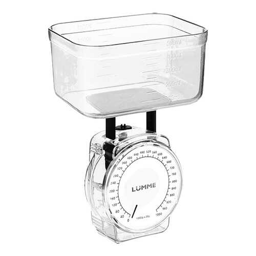 Весы кухонные LUMME LU-1301 White Pearl в Фианит-Ломбард