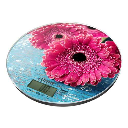 Весы кухонные LUMME LU-1341 Pink Gerbera в Фианит-Ломбард