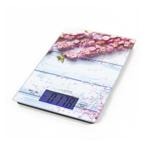 Весы кухонные Marta MT-1633 Blue/Flower в Фианит-Ломбард
