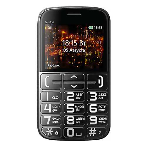 Мобильный телефон BQ 2441 Comfort Black/Blue в Фианит-Ломбард