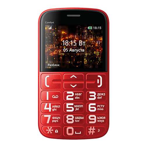 Мобильный телефон BQ 2441 Comfort Red в Фианит-Ломбард