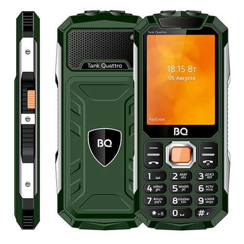 Мобильный телефон BQ 2819 Tank Quattro Green в Фианит-Ломбард