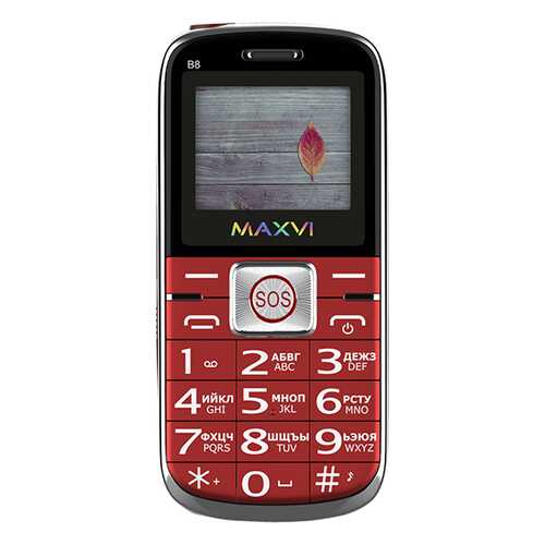 Мобильный телефон Maxvi B8 Red в Фианит-Ломбард