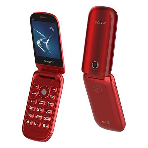 Мобильный телефон Maxvi E3 Radiance Red в Фианит-Ломбард