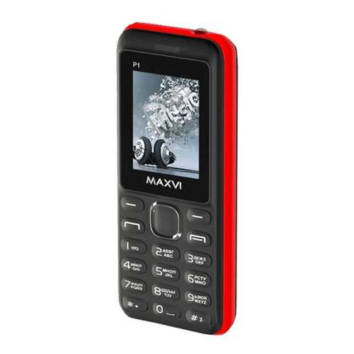 Мобильный телефон Maxvi P1 (2 SIM) Black/Red в Фианит-Ломбард