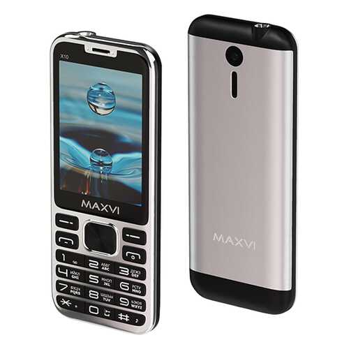 Мобильный телефон Maxvi X10 Metallic Silver в Фианит-Ломбард