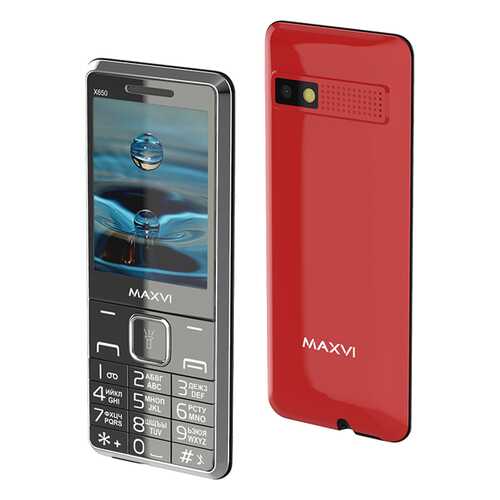 Мобильный телефон Maxvi X650 Red в Фианит-Ломбард