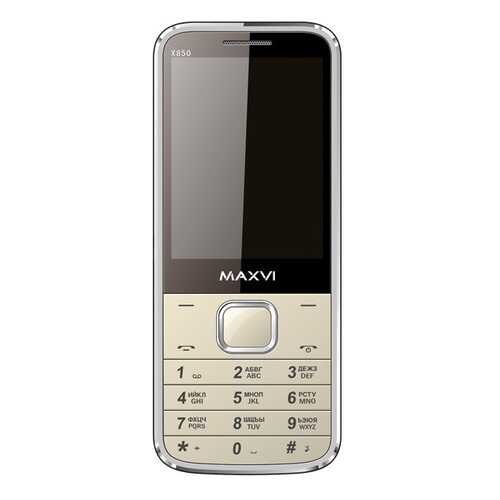 Мобильный телефон Maxvi X850 Gold в Фианит-Ломбард