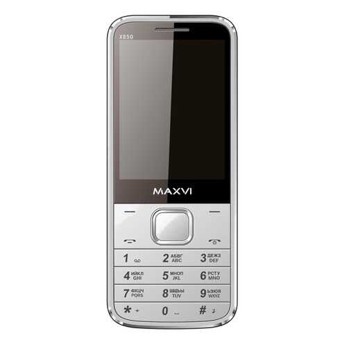Мобильный телефон Maxvi X850 Silver в Фианит-Ломбард