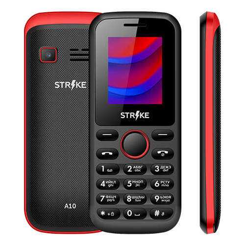 Мобильный телефон STRIKE A10 Black/Red в Фианит-Ломбард