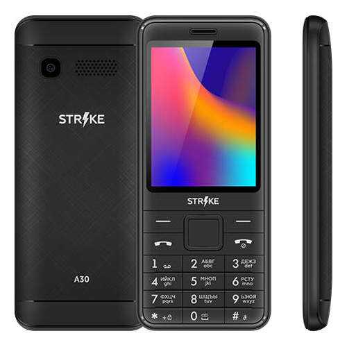 Мобильный телефон STRIKE A30 Black в Фианит-Ломбард