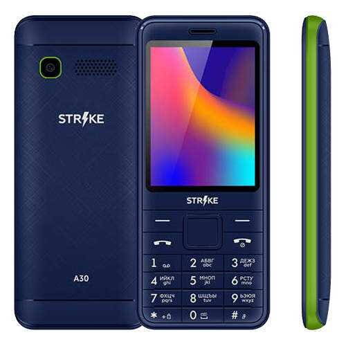 Мобильный телефон STRIKE A30 Blue/Green в Фианит-Ломбард