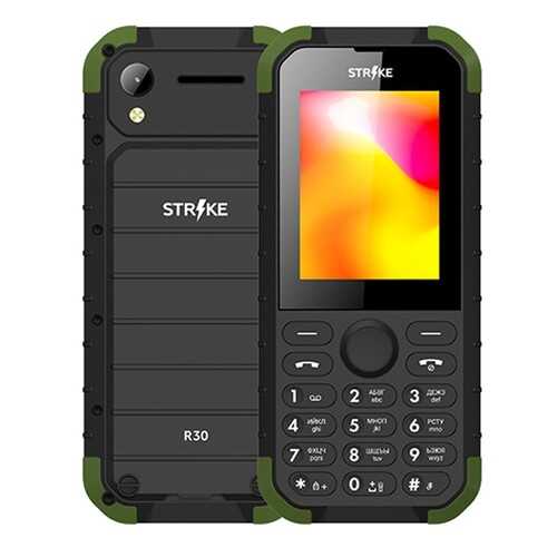 Мобильный телефон STRIKE R30 Black/Green в Фианит-Ломбард