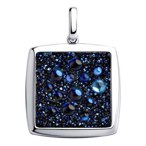 Подвеска SOKOLOV из серебра с синим кристаллами Swarovski 94032481 в Фианит-Ломбард