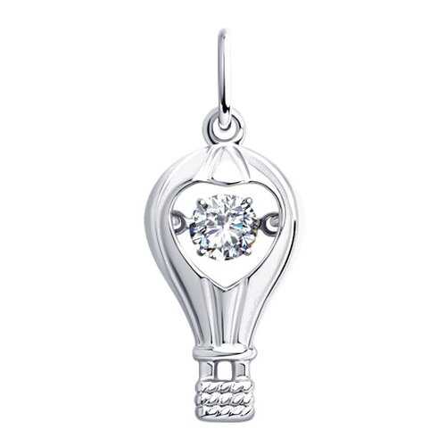 Подвеска SOKOLOV из серебра со Swarovski Zirconia 89030046 в Фианит-Ломбард