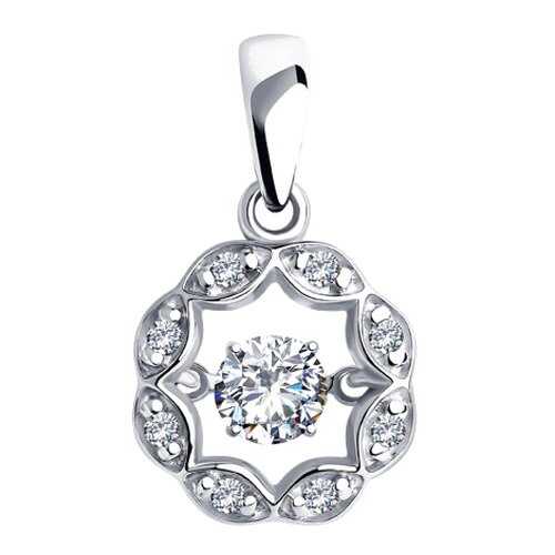 Подвеска SOKOLOV из серебра со Swarovski Zirconia 89030049 в Фианит-Ломбард