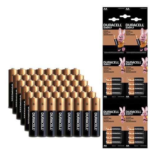Батарейка Duracell AA (LR6) Big Pack (3*16), 48 шт в Фианит-Ломбард