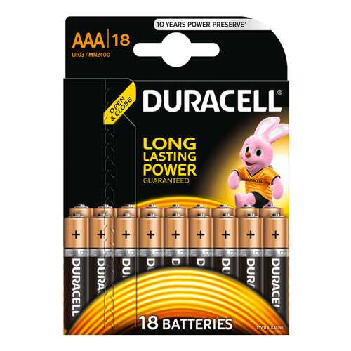 Батарейка Duracell LR03-18BL 18 шт в Фианит-Ломбард