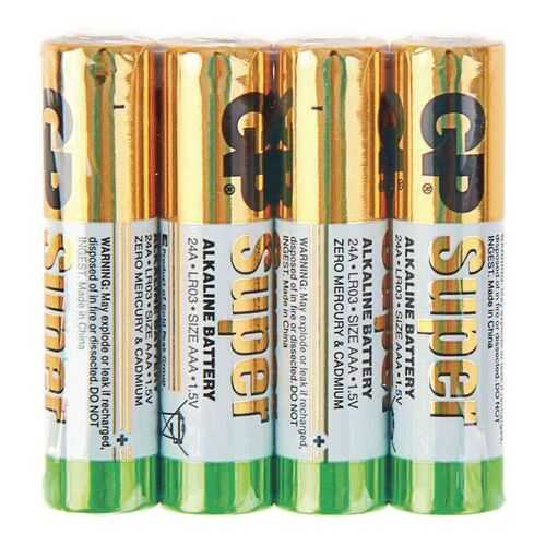 Батарейка GP Super alkaline AAA LR03-4P 24ARS-2SB4 4 шт в Фианит-Ломбард