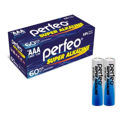 Батарейка Perfeo LR03/2SH Super Alkaline 60 шт в Фианит-Ломбард