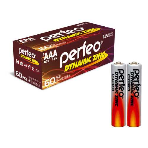 Батарейка Perfeo R03/2SH Dynamic Zinc 60 шт в Фианит-Ломбард