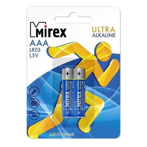Батарейка щелочная Mirex LR03/AAA 1,5V 2 шт в Фианит-Ломбард