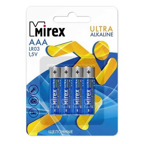 Батарейка щелочная Mirex LR03/AAA 1,5V 4 шт в Фианит-Ломбард