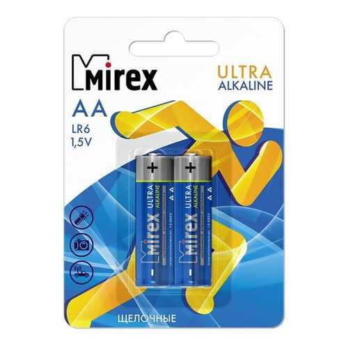 Батарейка щелочная Mirex LR6/AA 1,5V 2 шт в Фианит-Ломбард