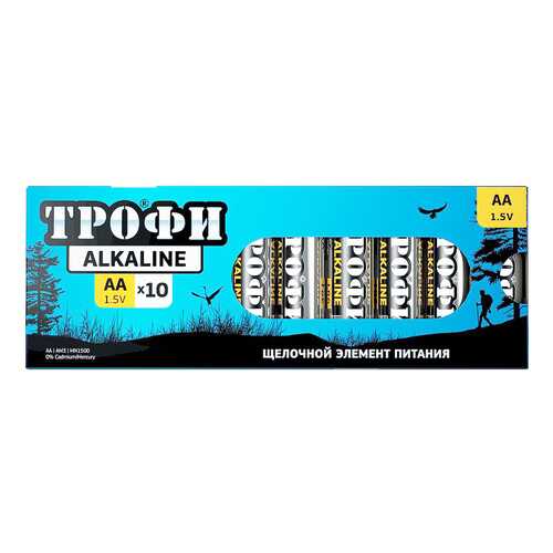 Батарейка Трофи LR6-10 box 10 шт в Фианит-Ломбард
