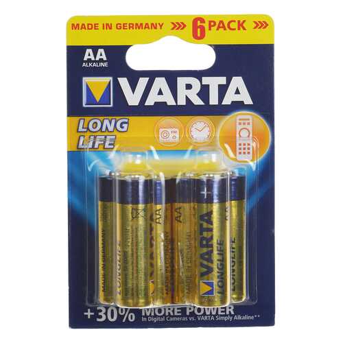 Батарейка VARTA LONGLIFE 4106 6 шт в Фианит-Ломбард