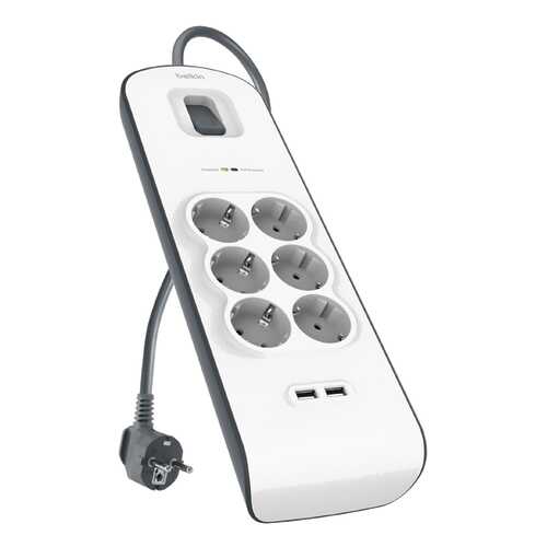 Сетевой фильтр Belkin BSV604vf2M, 6 розеток, 2 м, White в Фианит-Ломбард