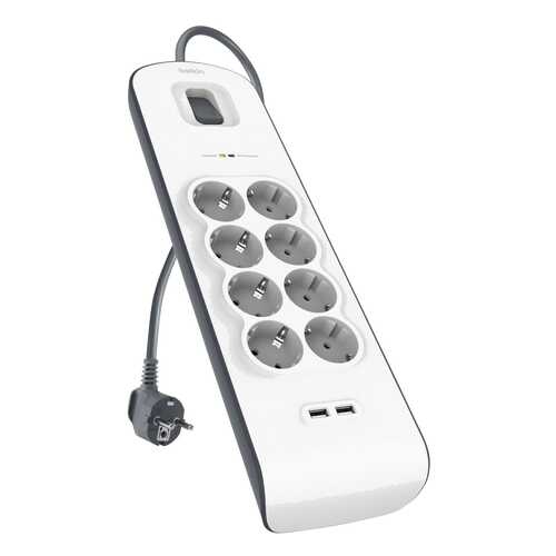 Сетевой фильтр Belkin BSV804vf2M, 8 розеток, 2 м, White в Фианит-Ломбард