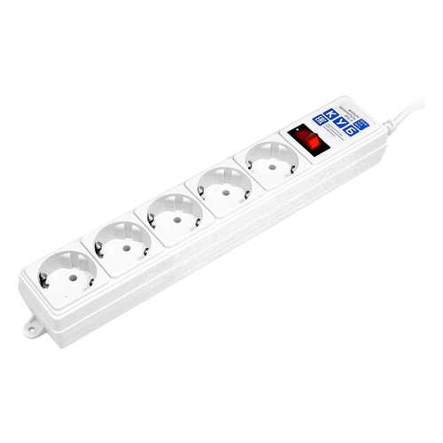 Сетевой фильтр Power Cube, 5 розеток, 0,5 м, White в Фианит-Ломбард