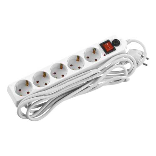 Сетевой фильтр STAYER Master 55066-3, 5 розеток, 3 м, White в Фианит-Ломбард