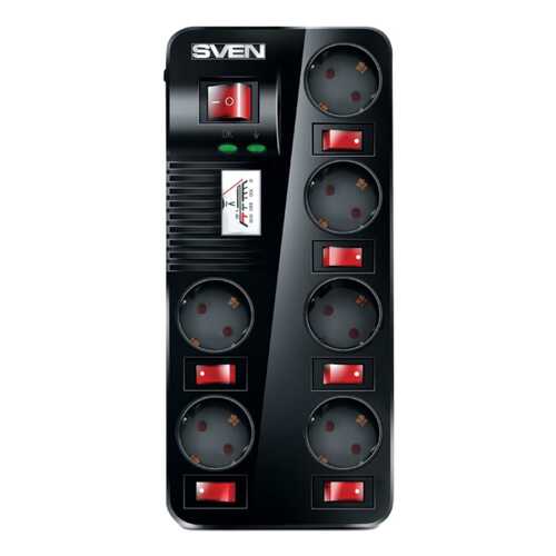 Сетевой фильтр Sven Fort Pro, 6 розеток, 1,8 м, Black в Фианит-Ломбард