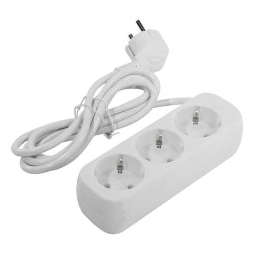 Удлинитель Defender E318, 3 розетки, 1,8 м, White в Фианит-Ломбард