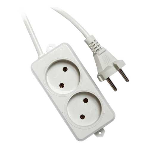 Удлинитель Гарнизон EL-NL2-W-2, 2 розетки, 2 м, White в Фианит-Ломбард