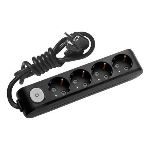 Удлинитель Panasonic X-TENDIA WLTA0443-2BL-RES, 4 розетки, 3 м, Black в Фианит-Ломбард