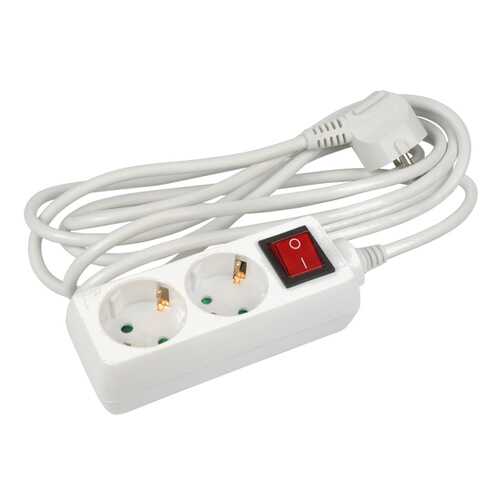 Удлинитель Uniel S-GCD2-3B, 2 розетки, 3 м, White в Фианит-Ломбард