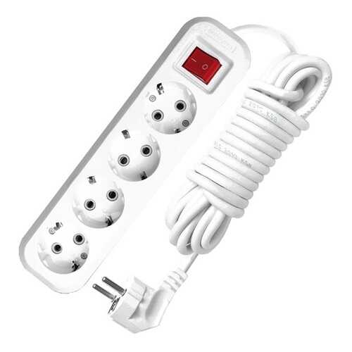 Удлинитель UNIVERSAL S-304, 4 розетки, 2 м, White в Фианит-Ломбард