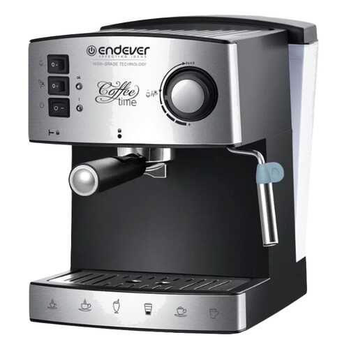 Рожковая кофеварка Endever Costa-1060 Silver/Black в Фианит-Ломбард