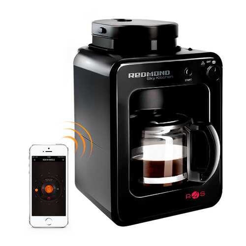 Умная кофеварка со встроенной кофемолкой Redmond SkyCoffee M1505S-E Black в Фианит-Ломбард