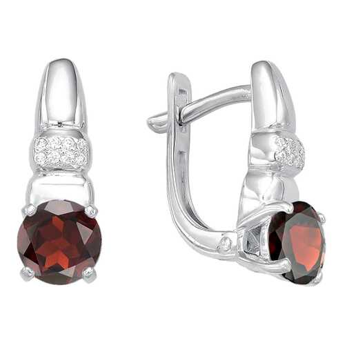 Серьги АЛЬКОР SILVER 02-0324 в Фианит-Ломбард